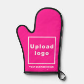 Nom commercial et logo sur Pink Oven Mitt (Recto)