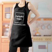 Nom commercial et logo sur tablier en polyester no