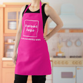 Nom commercial et logo sur tablier en polyester ro