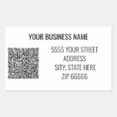 Nom commercial personnalisé Étiquettes de adresse  (Devant)