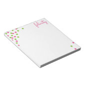 Nom Confetti Bloc-notes personnalisé (Incliné)