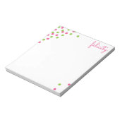 Nom Confetti Bloc-notes personnalisé (Tourné)