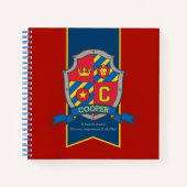 Nom Cooper signifiant crête rouge bleu carnet (Devant)