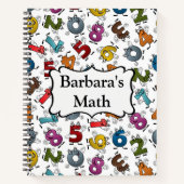 Nom Customisé De L'École Et Carnet Spiral Objet (Devant)