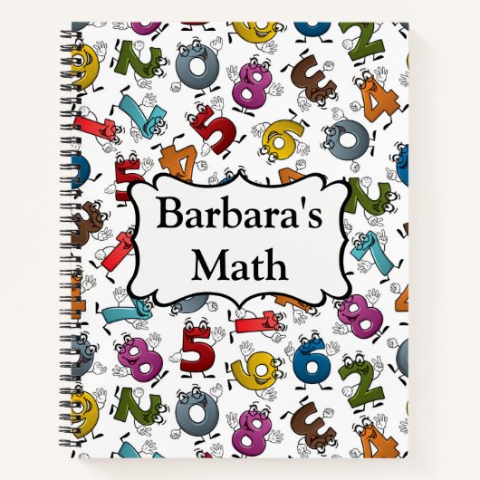 Nom Customisé De L'École Et Carnet Spiral Objet (Devant)