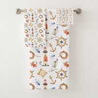 Nom Customisé nautique Marine Bleu