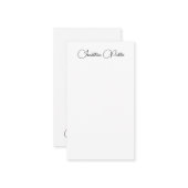 Nom dactylographié Élégant Modèle vertical moderne (Devant/Arrière en situation)