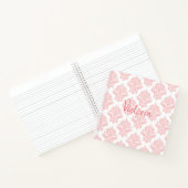 Nom Damask rose Script Joli Carnet (Intérieur)