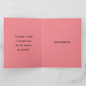 Nom d'ami personnalisé Carte d'anniversaire (Intérieur)