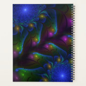 Nom d'art fractal abstrait moderne lumineux coloré (Dos)