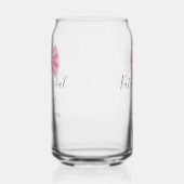 Nom date de la douche de mariage ruban rose pastel (Gauche)