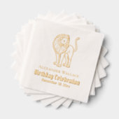 Nom Date de la fête d'anniversaire Lion Debout (Insitu (empilé))