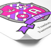 Nom d'Ava signifiant lettre de licorne Une affiche (Coin)