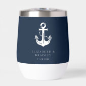 Nom de bateau d'ancre de mariage nautique (Avant)