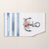 Nom de bateau nautique, Fleurs d'ancre (Serviette à main)