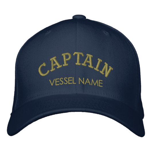 Nom de bateau personnalisé Capitaine Casquette (Devant)
