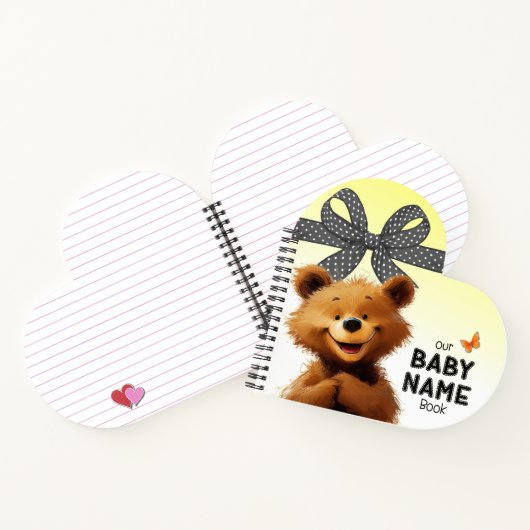 Nom de bébé de l'ours mignon Livre (Intérieur)