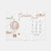 Nom de bébé personnalisé Couverture de ballon à ai (Devant (Horizontal))