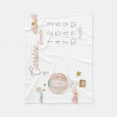 Nom de bébé personnalisé Couverture de ballon à ai (Devant)