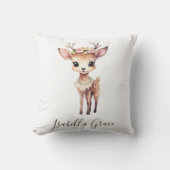 Nom de bébé personnalisé jetez oreiller (Recto)