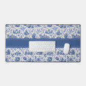 Nom de branche de rose de toile française bleue de (Clavier et souris)