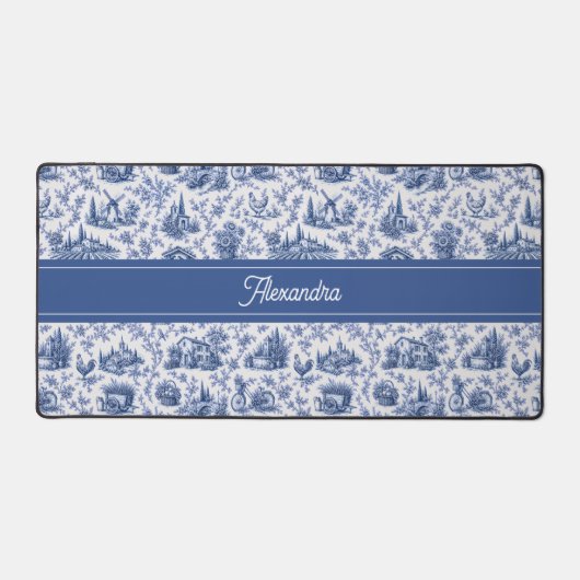 Nom de branche de rose de toile française bleue de (Recto)