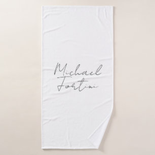 Nom de calligraphie blanche minimaliste profession