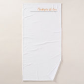 Nom de calligraphie simple professionnelle (Serviette de bain)