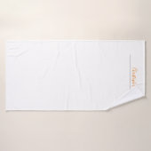 Nom de calligraphie simple professionnelle (Serviette de bain)