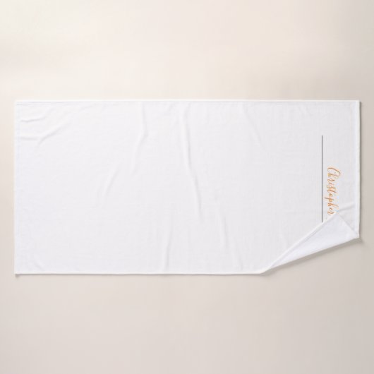 Nom de calligraphie simple professionnelle (Serviette de bain)