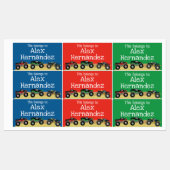 Nom de camion Monster Étiquettes pour l'école et l (Feuille)