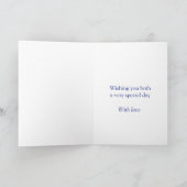 Nom de carte de détails d'anniversaire de mariage (Intérieur)