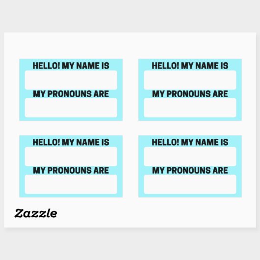 Nom de Celeste & Pronoun Étiquettes (Feuille)
