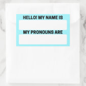 Nom de Celeste & Pronoun Étiquettes (Sac)