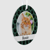 Nom de chat vert chasseur Photo Script Empreinte d (devant)