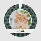Nom de chat vert chasseur Photo Script Empreinte d (devant)