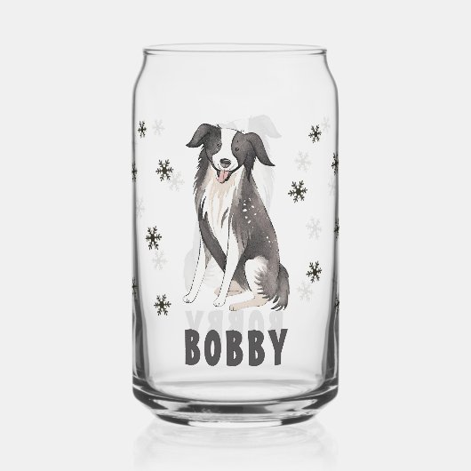 Nom de chien Flocons de neige Border Collie Mignon (Recto)