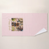 Nom de chien Photo Fard Pet (Serviette de bain)