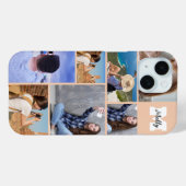 Nom de collection 7 photos moderne Monogram coque  (Verso (horizontal))