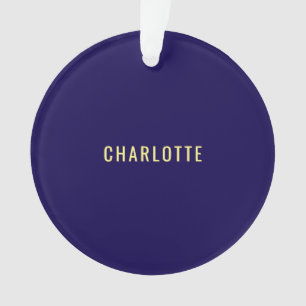 Nom de couleur bleue classique minimaliste profess