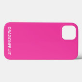 Nom de couleur rose Dragonfruit Coque-Mate coque i (Verso (horizontal))