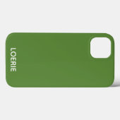 Nom de couleur verte Loerie Coque-Mate coque iphon (Verso (horizontal))