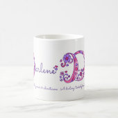 Nom de Darlene signifiant tasse monogramme décorat (Centre)