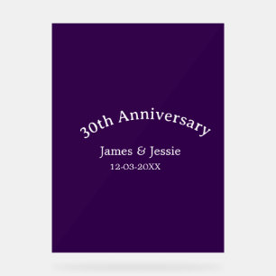 nom de date d'anniversaire de mariage 30 ans simpl