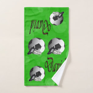 Nom De David Avec Les Ballons De Football,