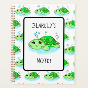 Nom de dessin personnalisé de la tortue mûre