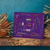 nom de Dieu photo affiche plaque avec chevalet (Côté)