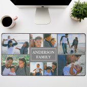 Nom de famille 8 Photo Collage Gris