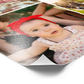 Nom de famille 8 Photo Collage Moderne Elégant Bla (Coin)