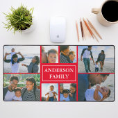 Nom de famille 8 Photo Collage rouge